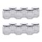 Contemporary Home Living Set of 12 Multi-purpose Glass Jar 4.50"